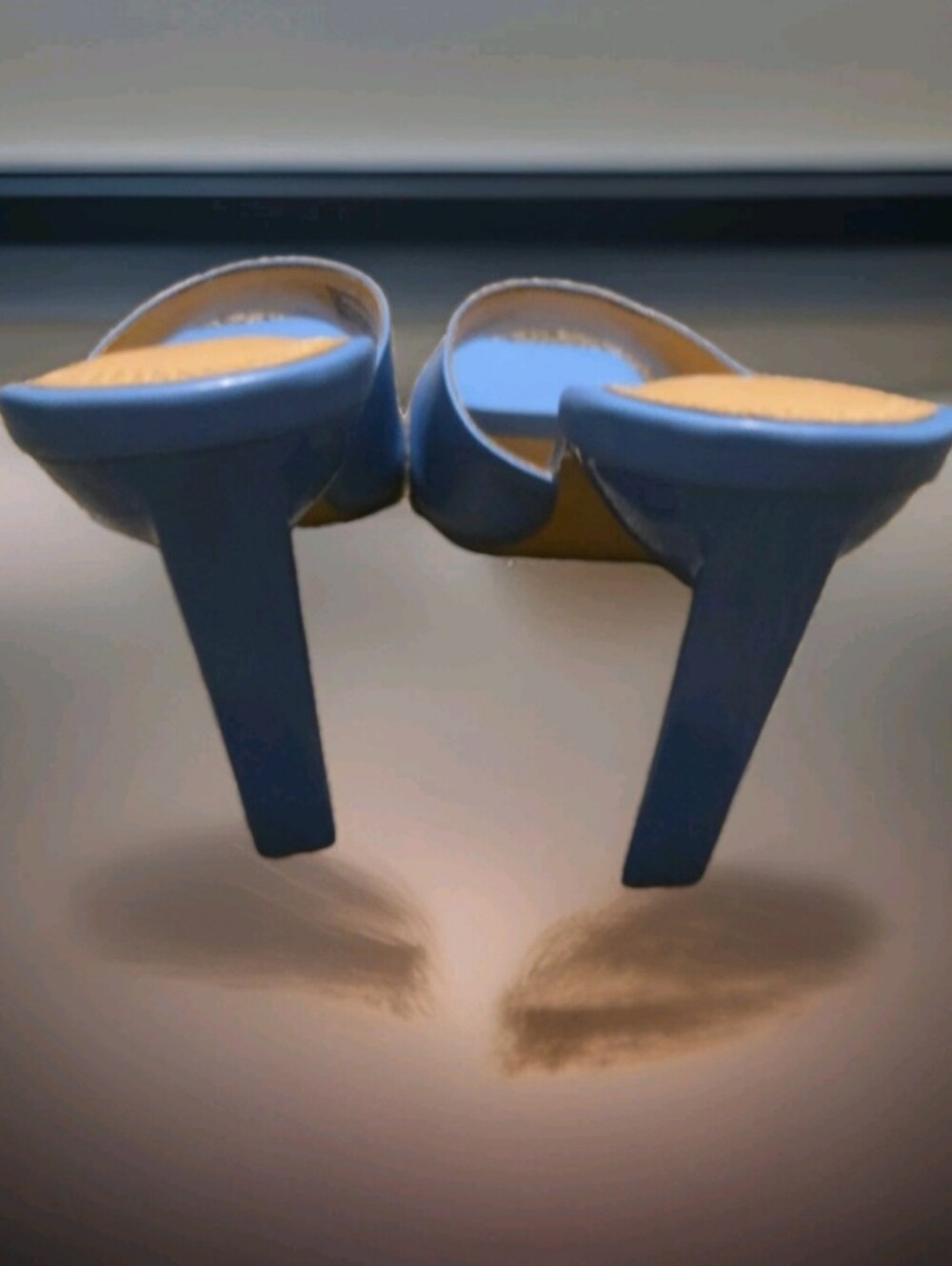 BP for/by Nordstorm Mirra Blue Block Heel  Square Toe slip on  Heels Sz 7m - Picture 5 of 8